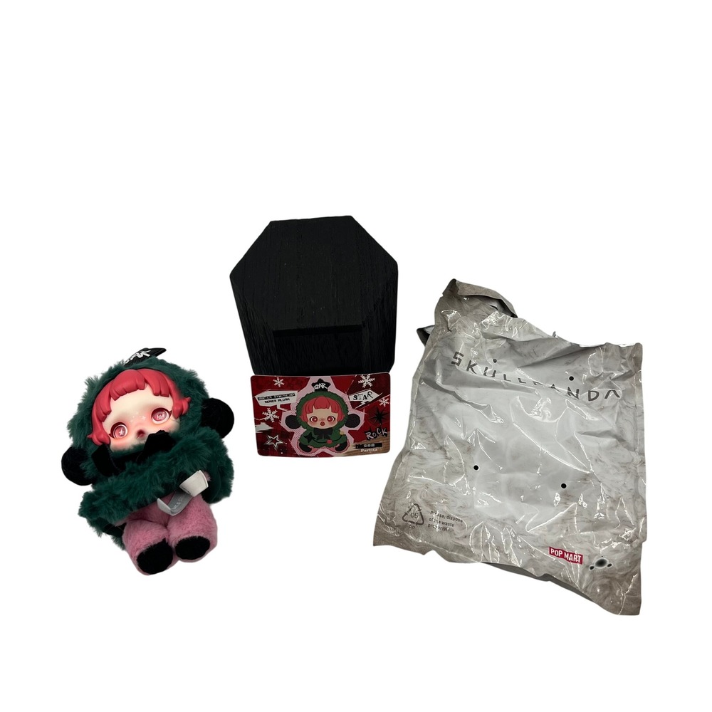 POP MART SKULLPANDA Winter Symphony Series Plush Pendant Partita Figure